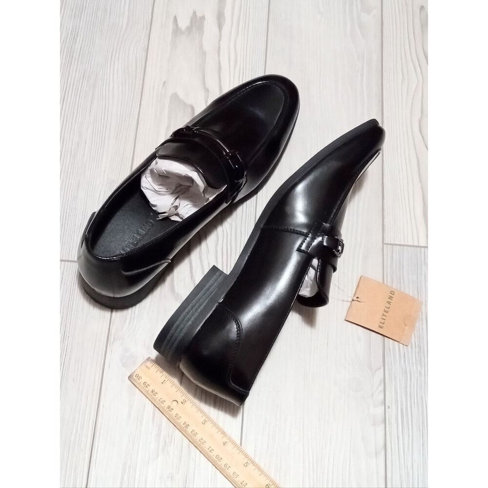 (T-4797) Eliteland Men's Dress Penny Loafers, Mens Business Formal Loafer Sz 12 - Picture 4 of 16
